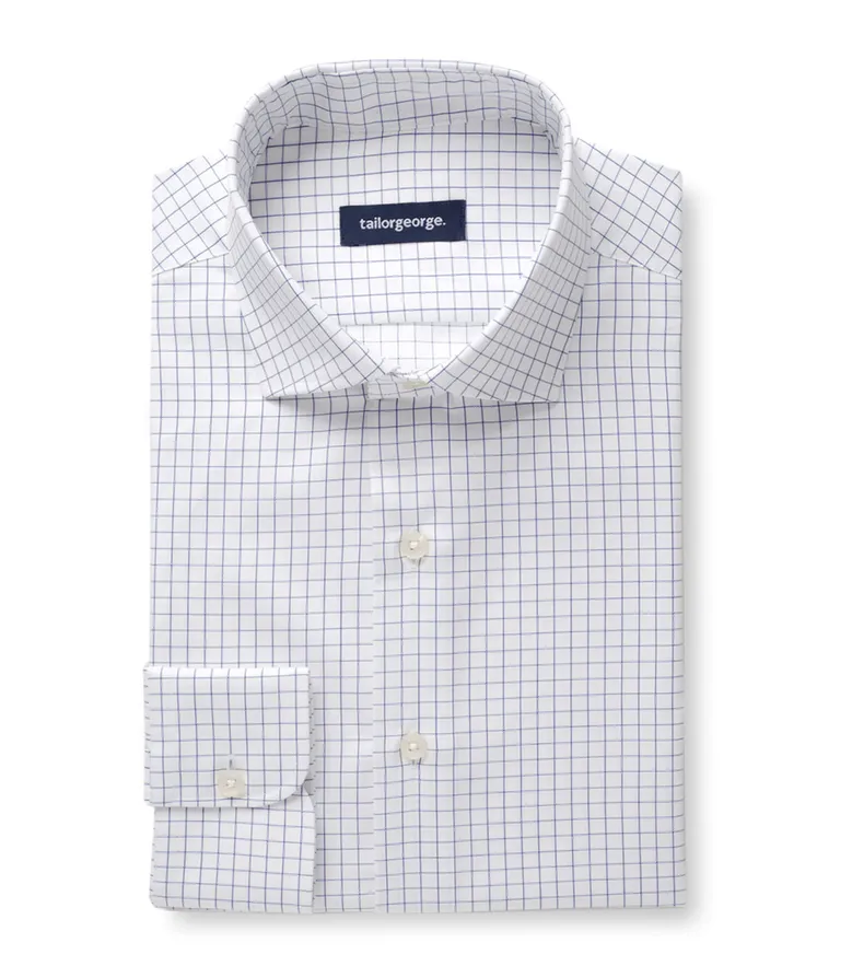 Camisa de popelina blanca lisa de fácil planchado