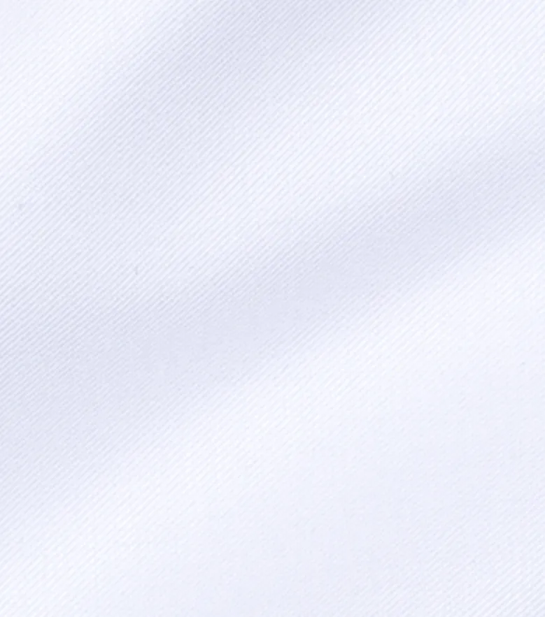 Camisa de popelina blanca lisa de fácil planchado