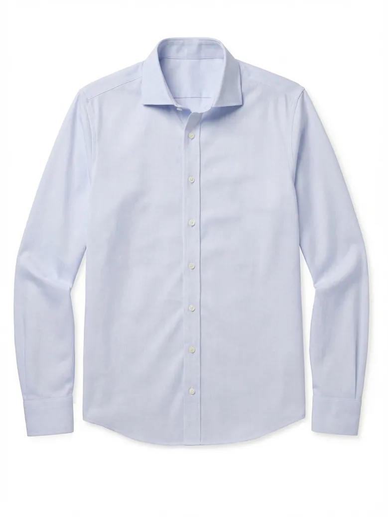 Camisa de popelina blanca lisa de fácil planchado
