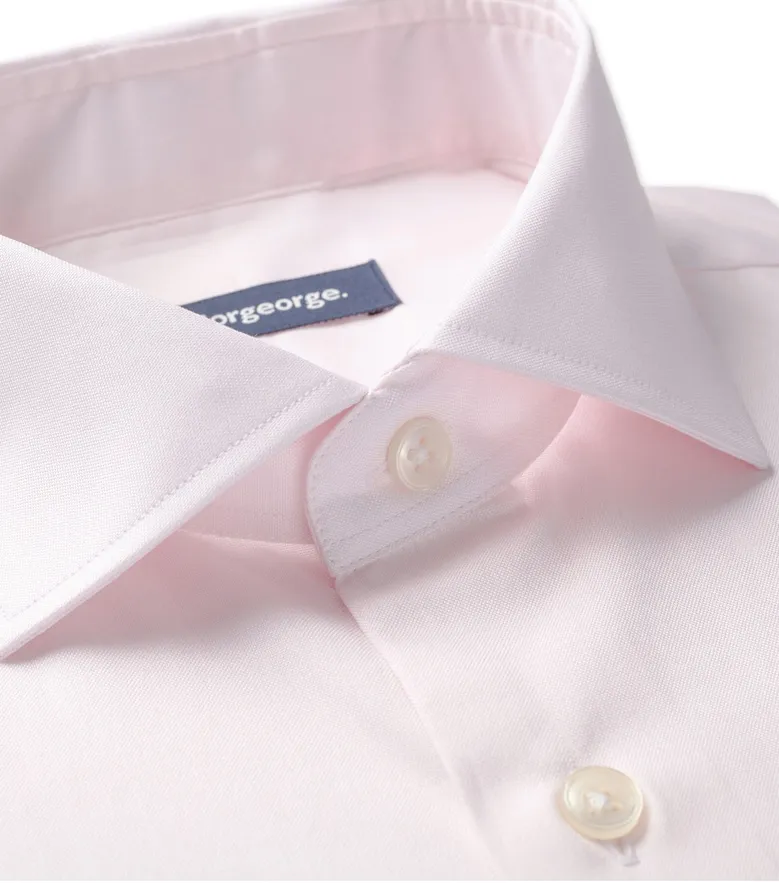 Camisa de popelina blanca lisa de fácil planchado