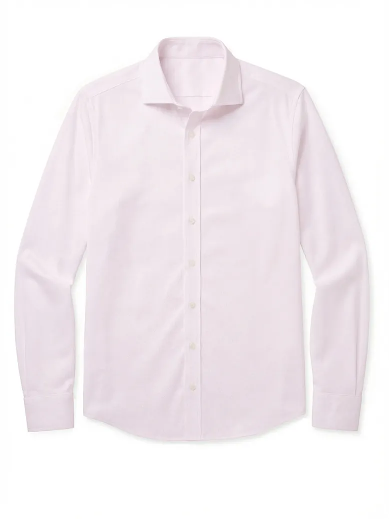 Camisa de popelina blanca lisa de fácil planchado