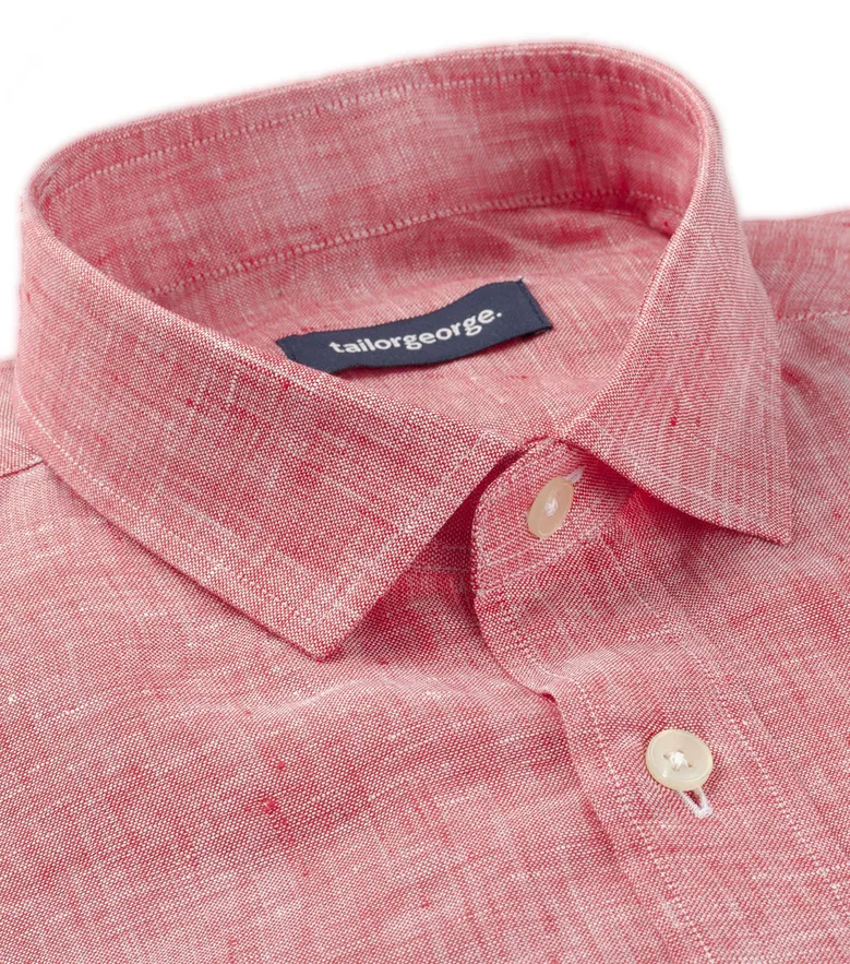 Camisa de popelina blanca lisa de fácil planchado