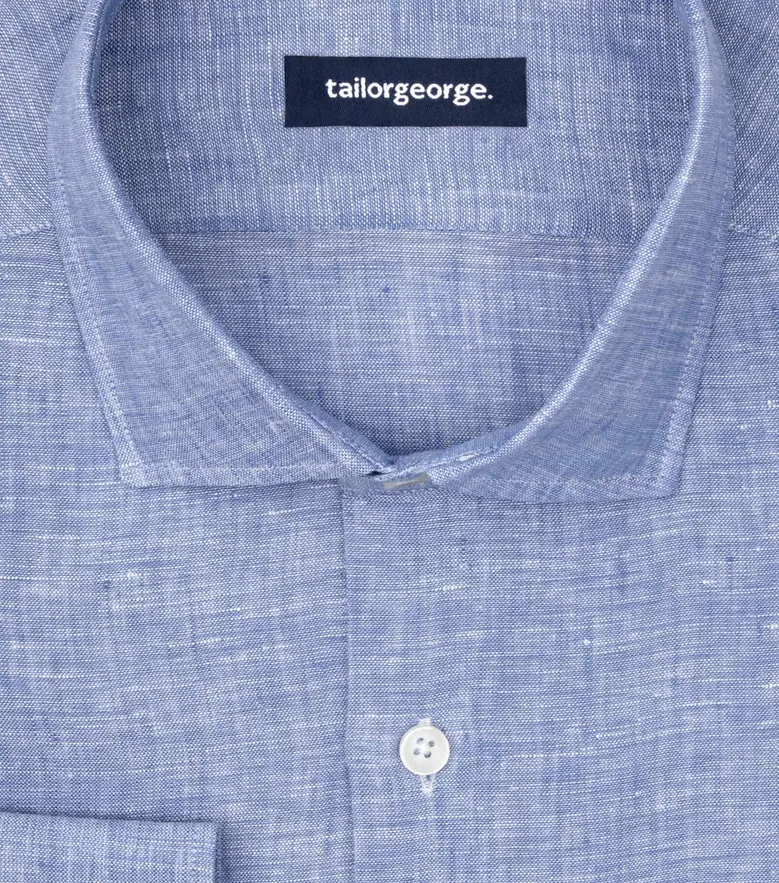 Camisa de popelina blanca lisa de fácil planchado
