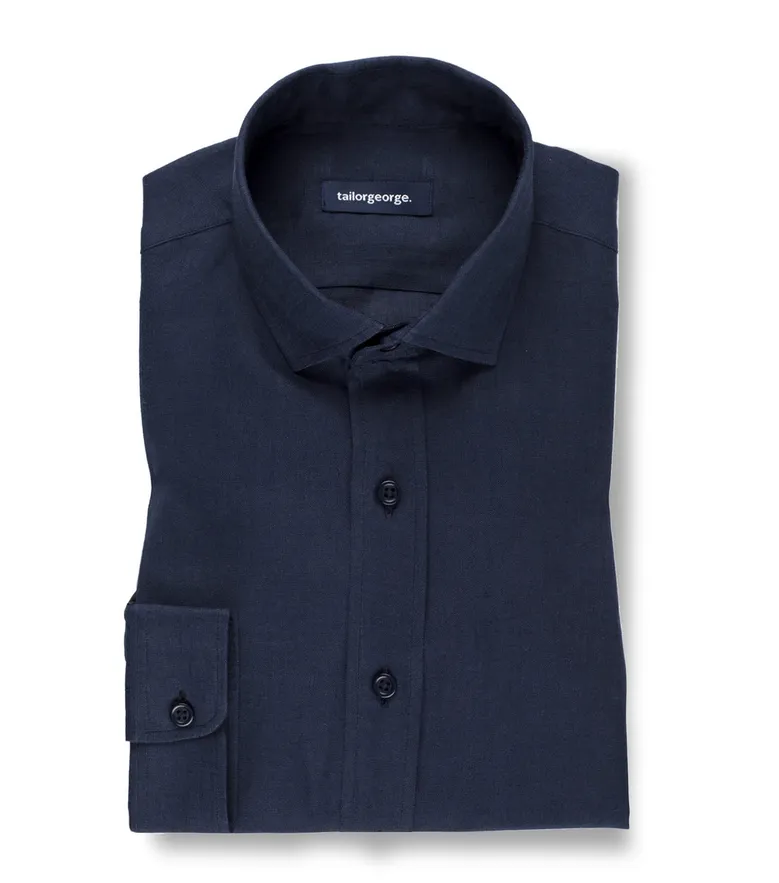 Camisa de popelina blanca lisa de fácil planchado