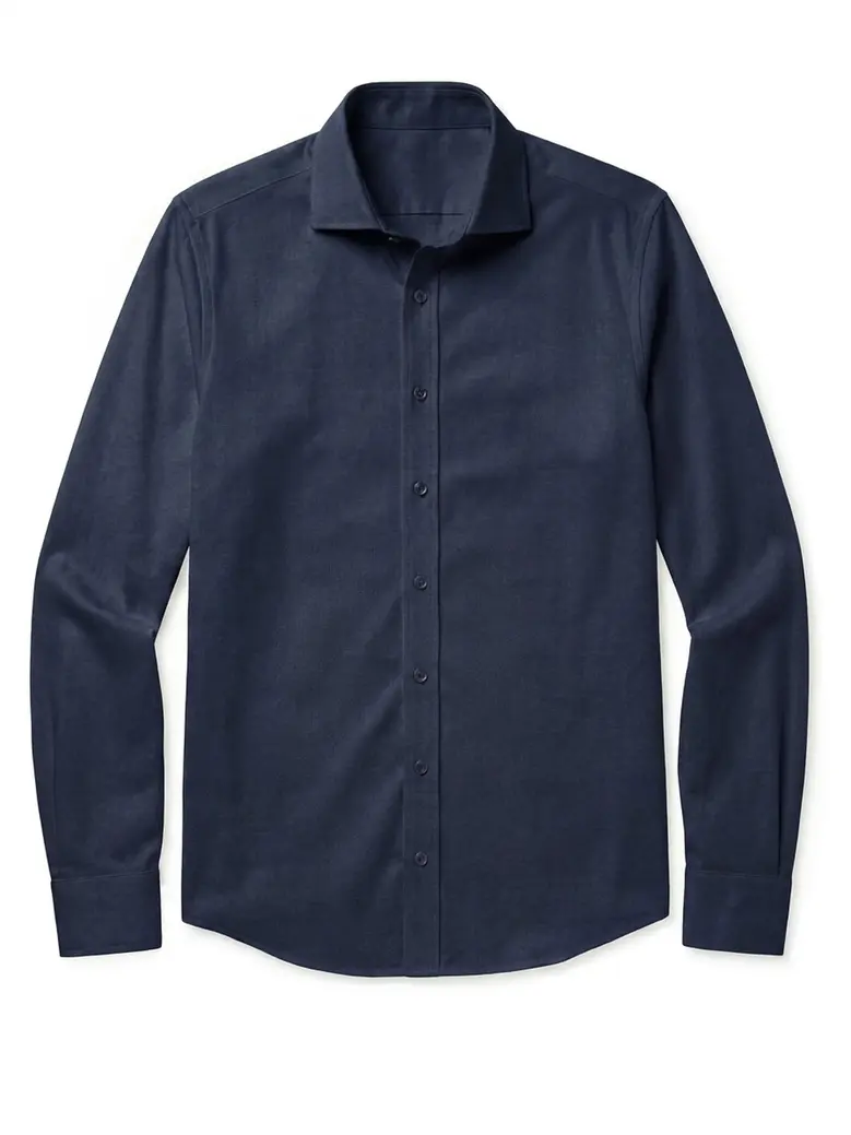 Camisa de popelina blanca lisa de fácil planchado