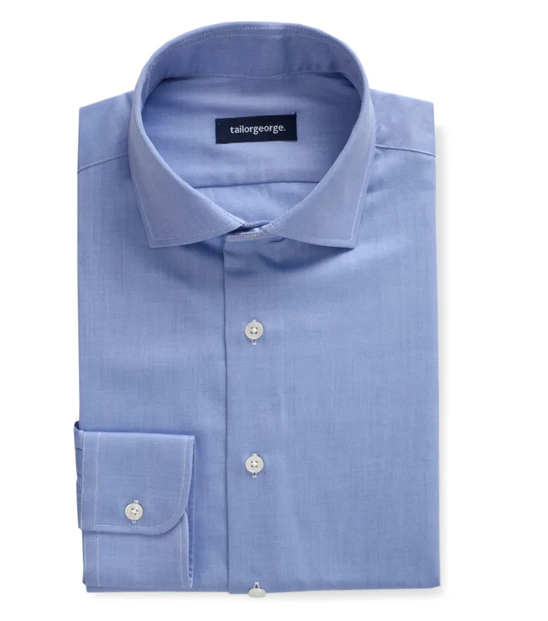 Camisa de popelina blanca lisa de fácil planchado