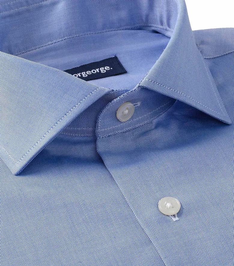 Camisa de popelina blanca lisa de fácil planchado