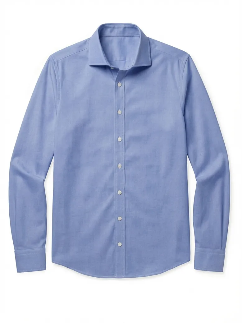 Camisa de popelina blanca lisa de fácil planchado
