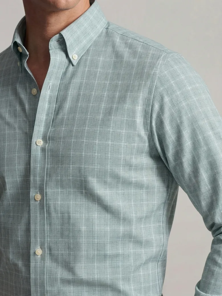Camisa de popelina blanca lisa de fácil planchado