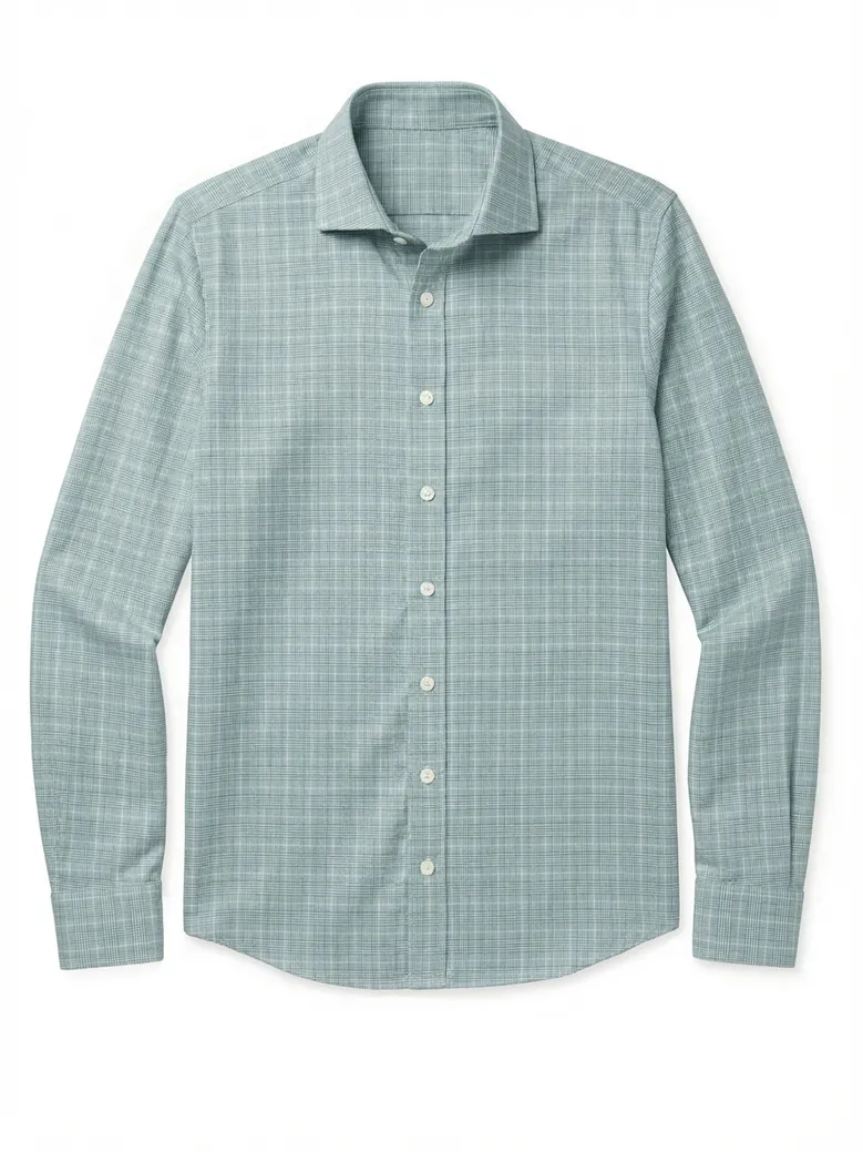 Camisa de popelina blanca lisa de fácil planchado
