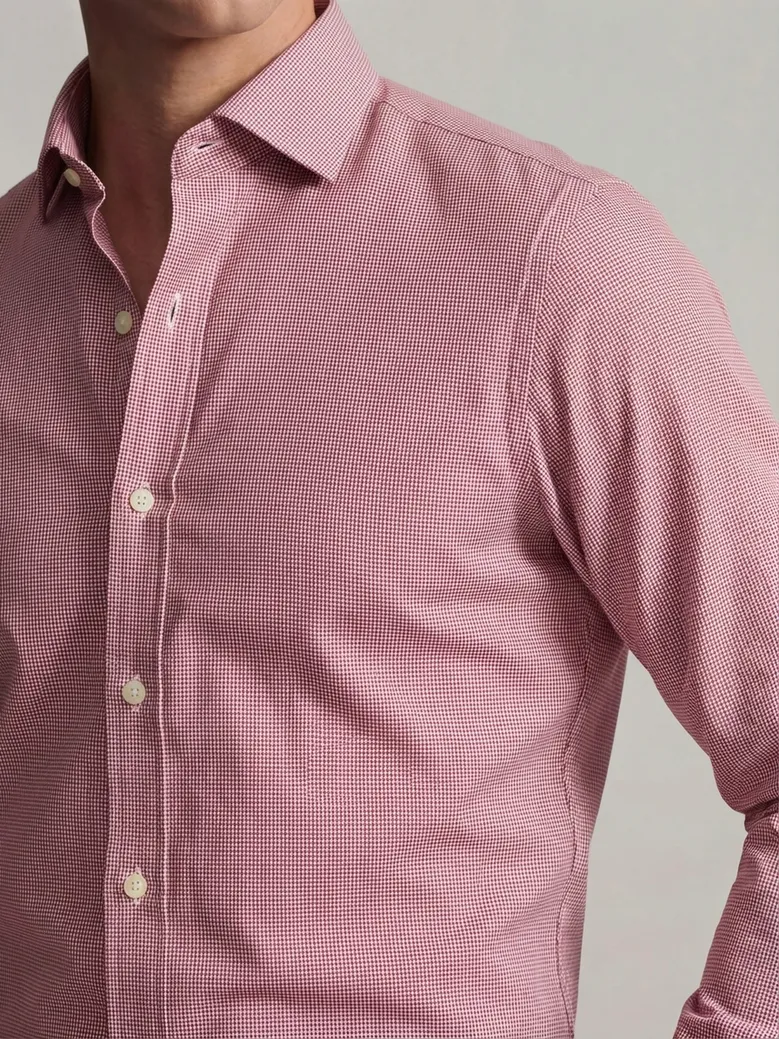 Camisa de popelina blanca lisa de fácil planchado