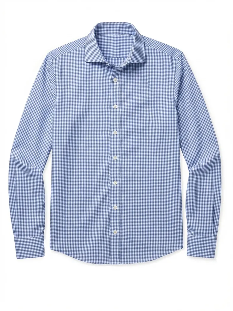 Camisa de popelina blanca lisa de fácil planchado
