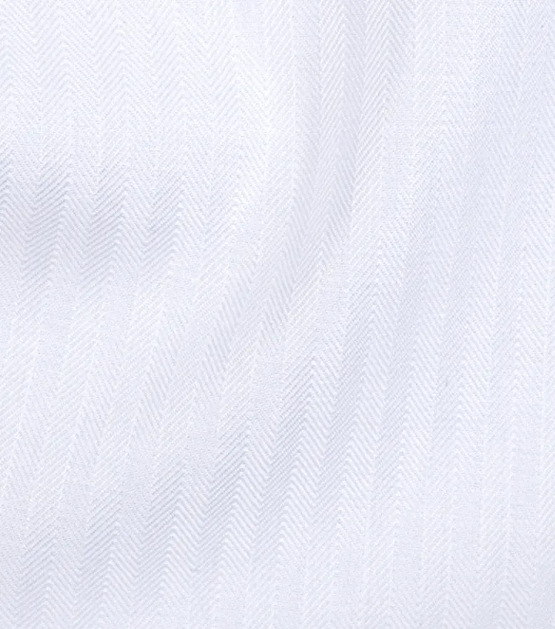Camisa de popelina blanca lisa de fácil planchado