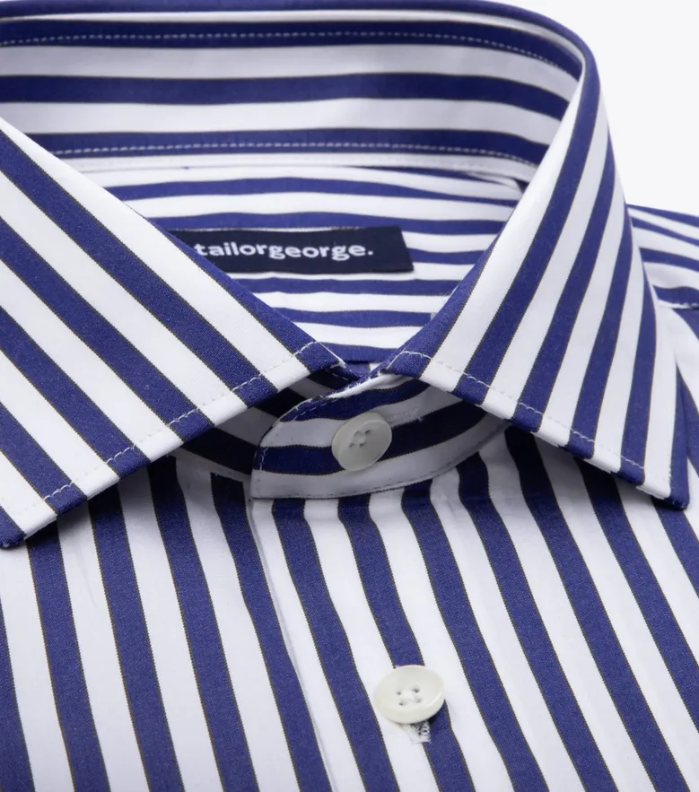 Camisa de popelina blanca lisa de fácil planchado