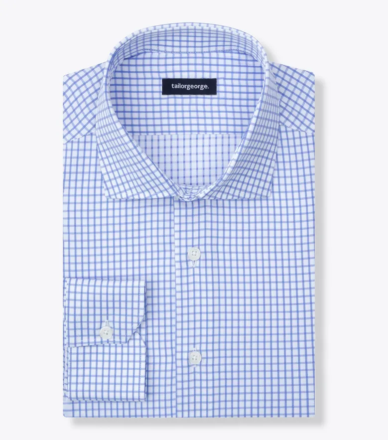 Camisa de popelina blanca lisa de fácil planchado