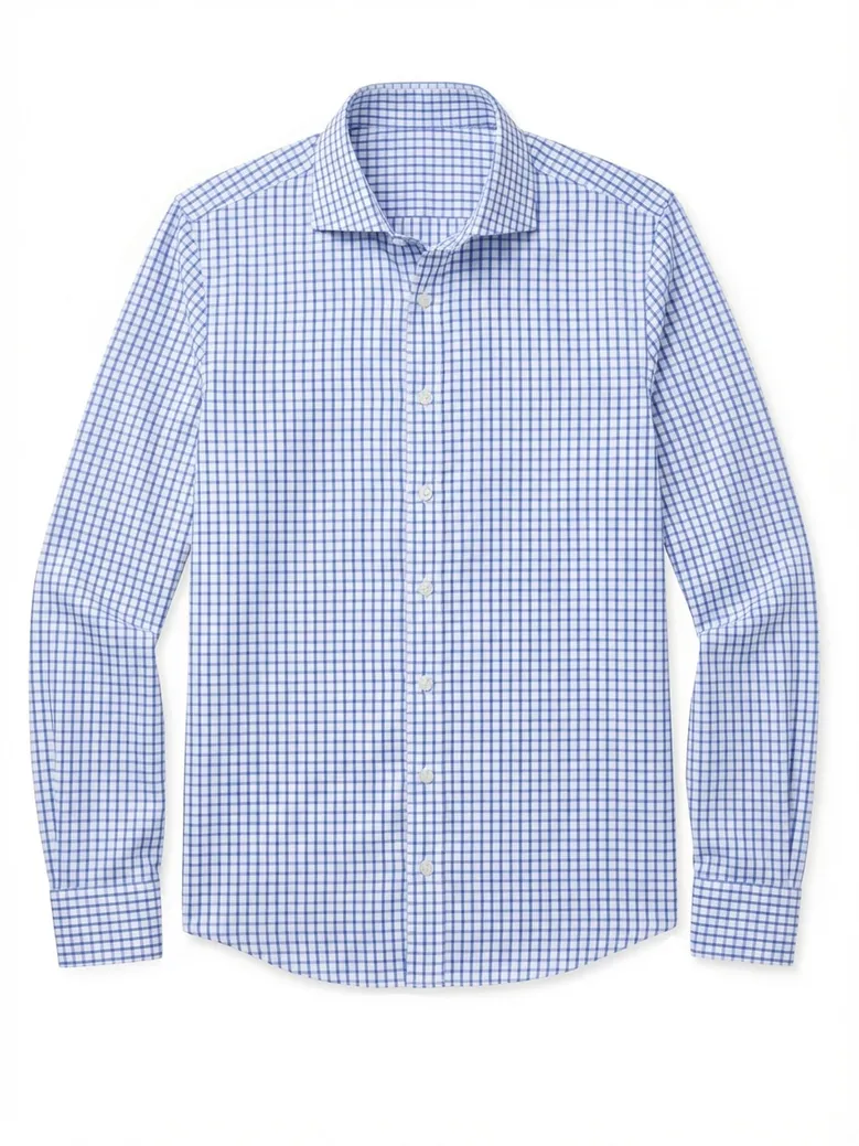 Camisa de popelina blanca lisa de fácil planchado