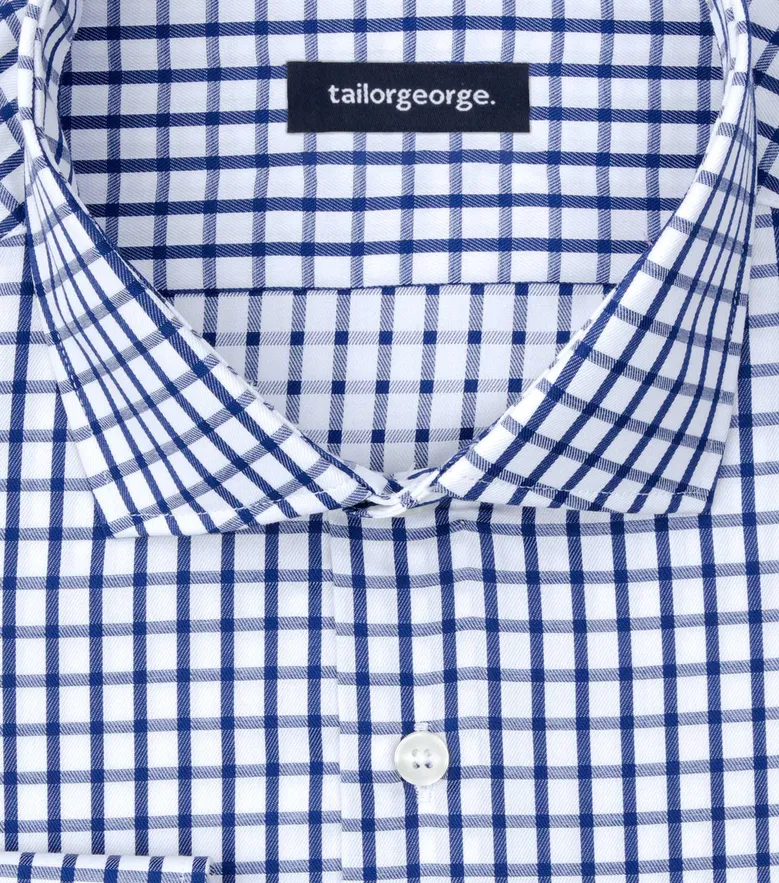 Camisa de popelina blanca lisa de fácil planchado