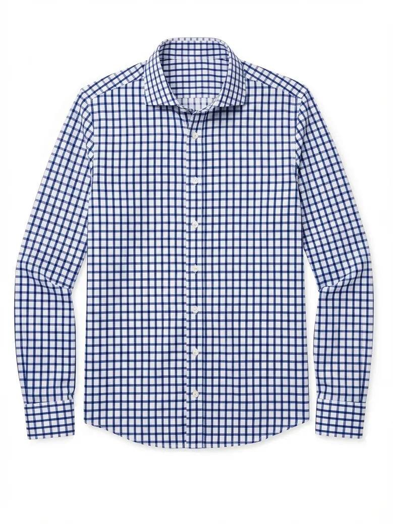Camisa de popelina blanca lisa de fácil planchado