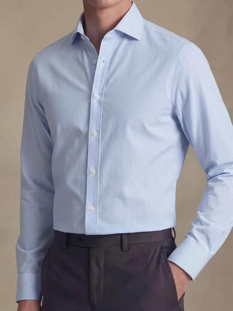 Camisa de popelina fácil de planchar