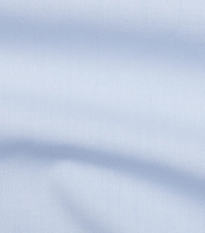 Camisa de popelina blanca lisa de fácil planchado