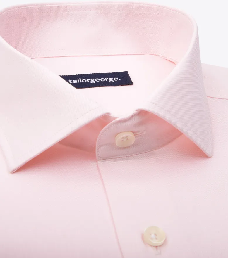 Camisa de popelina blanca lisa de fácil planchado