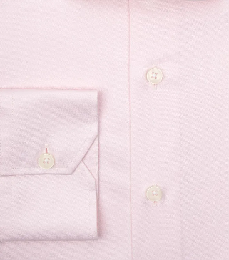 Camisa de popelina blanca lisa de fácil planchado