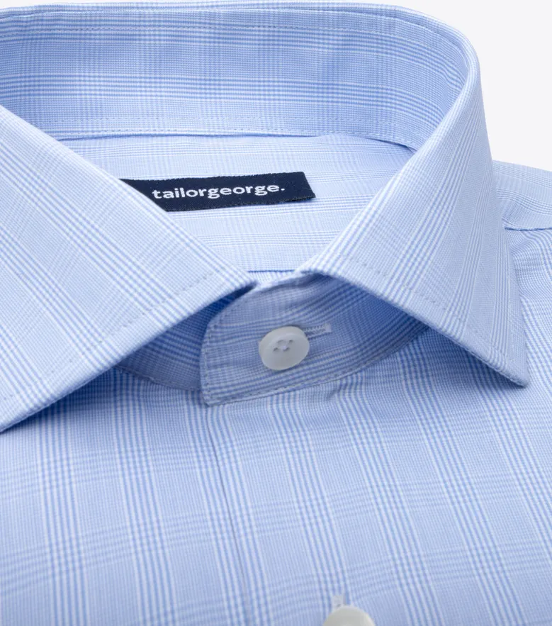 Camisa de popelina blanca lisa de fácil planchado