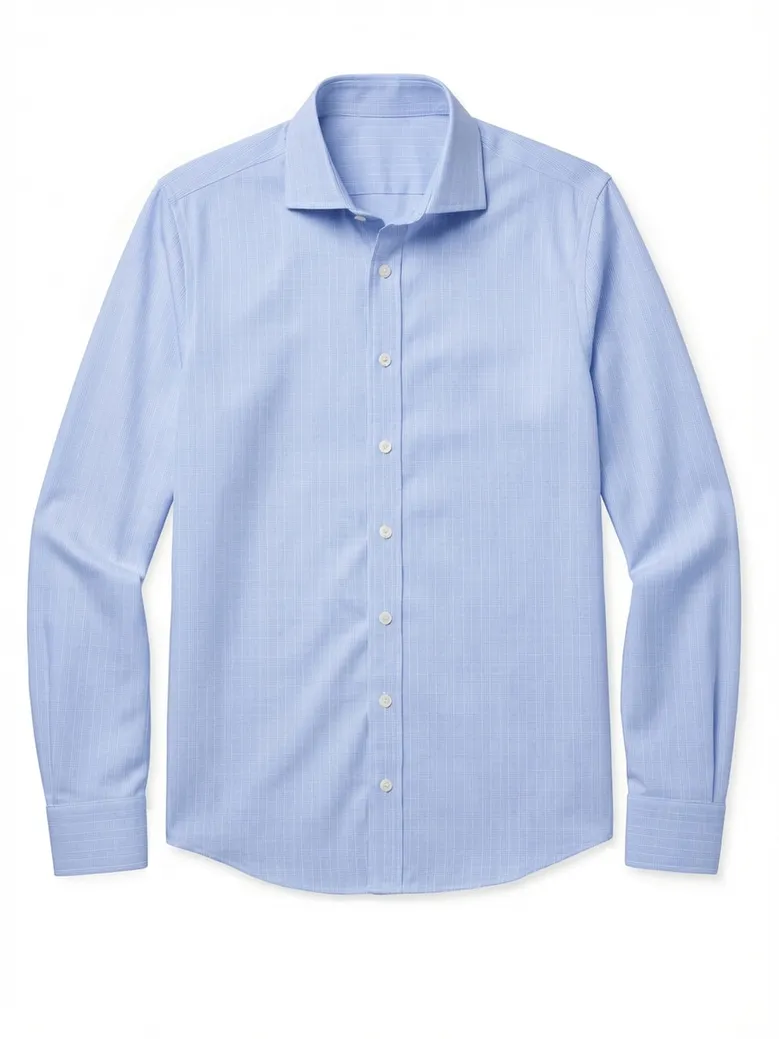 Camisa de popelina blanca lisa de fácil planchado