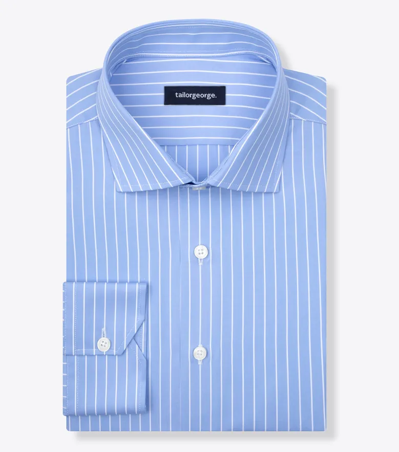 Camisa de popelina blanca lisa de fácil planchado