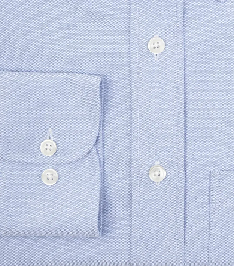 Camisa de popelina blanca lisa de fácil planchado