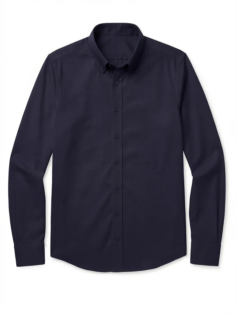 Camisa de popelina blanca lisa de fácil planchado