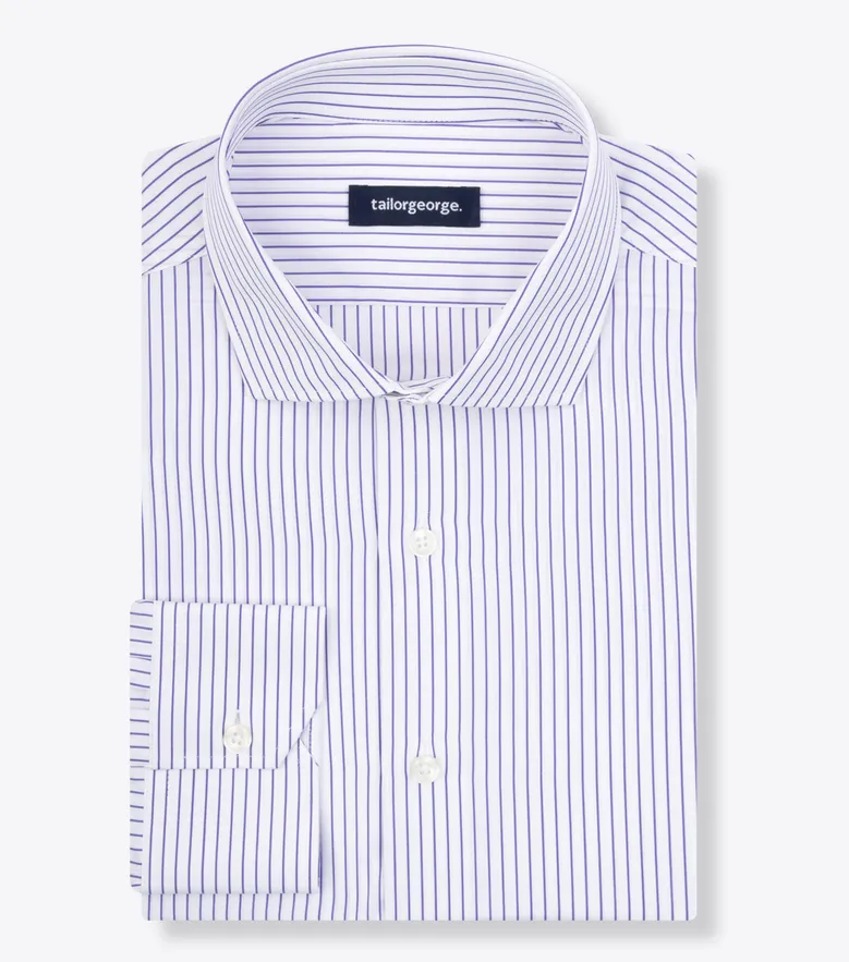 Camisa de popelina blanca lisa de fácil planchado