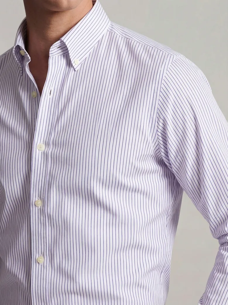 Camisa de popelina blanca lisa de fácil planchado