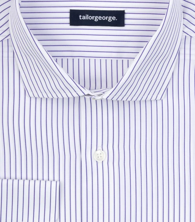 Camisa de popelina blanca lisa de fácil planchado