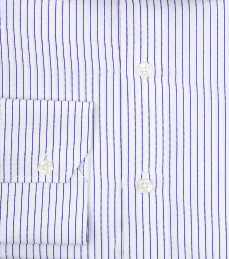Camisa de popelina blanca lisa de fácil planchado