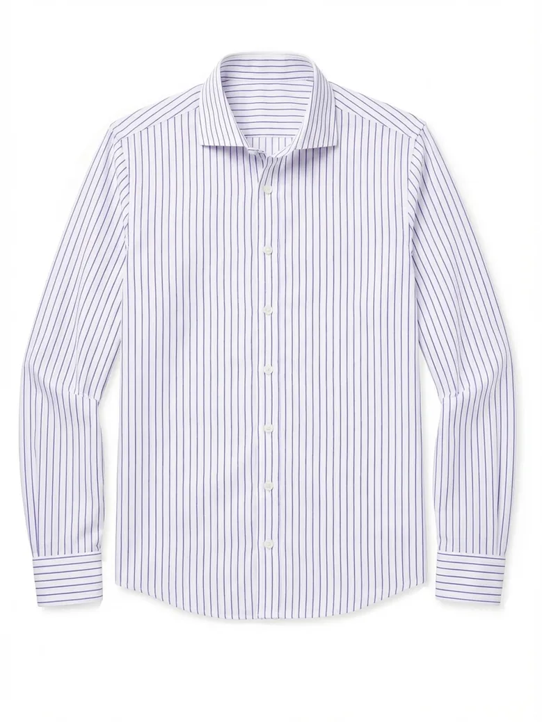 Camisa de popelina blanca lisa de fácil planchado