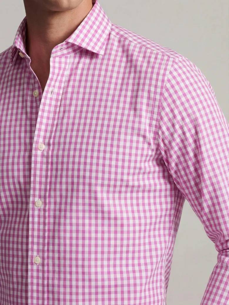 Camisa de popelina blanca lisa de fácil planchado