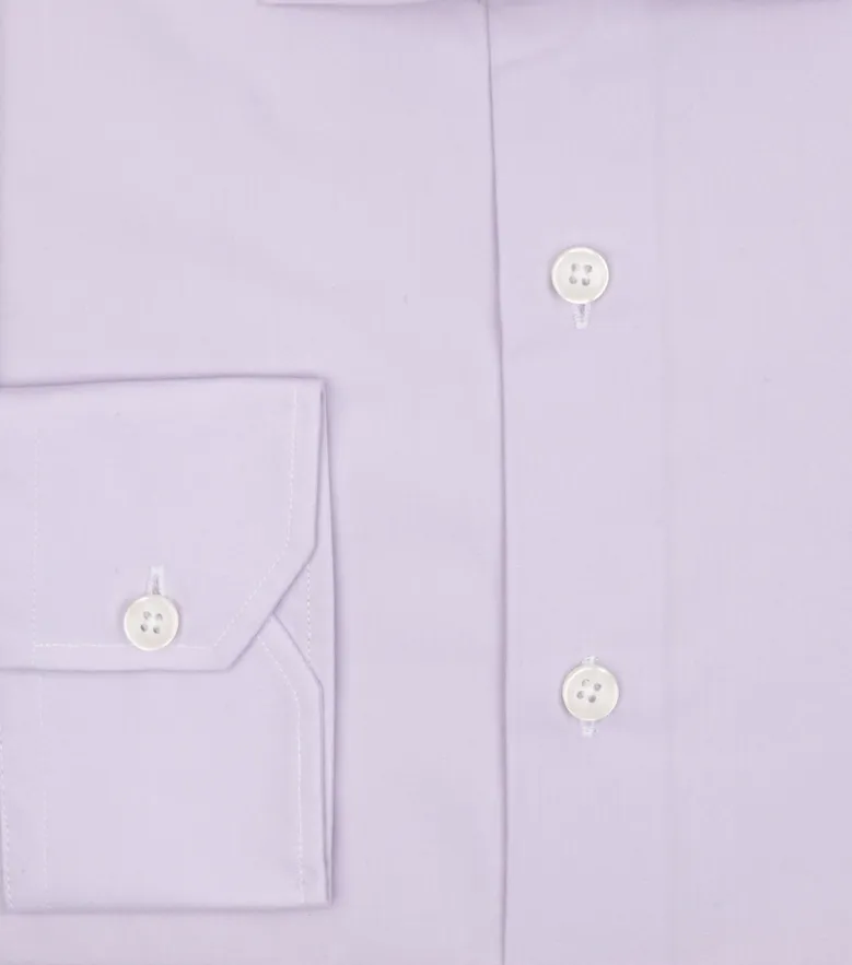 Camisa de popelina blanca lisa de fácil planchado