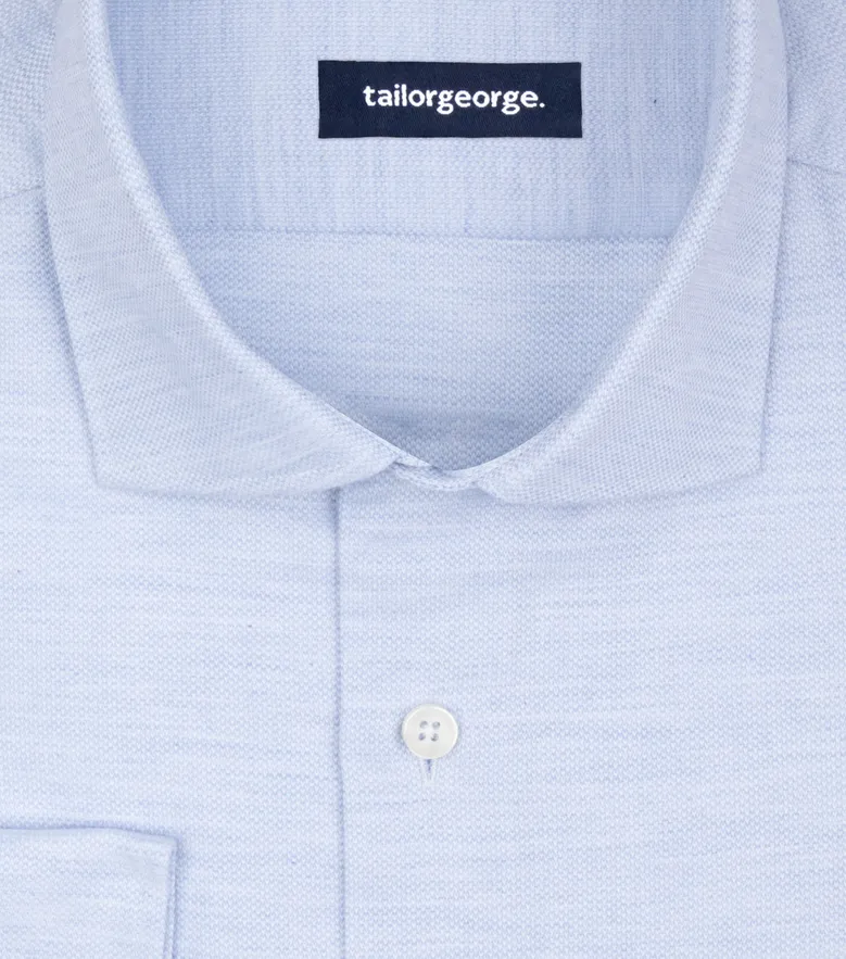 Camisa de popelina blanca lisa de fácil planchado