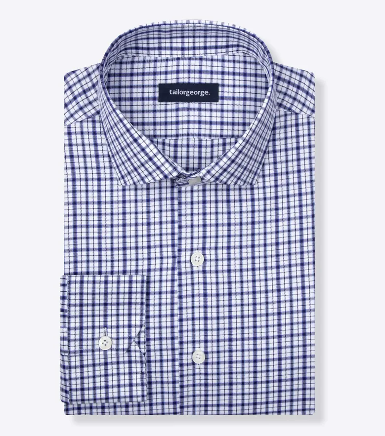 Camisa de popelina blanca lisa de fácil planchado