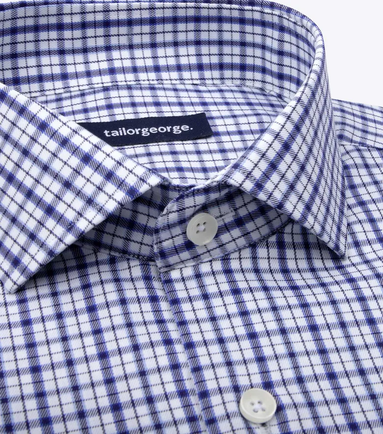 Camisa de popelina blanca lisa de fácil planchado