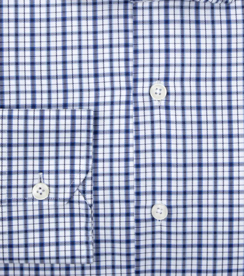 Camisa de popelina blanca lisa de fácil planchado