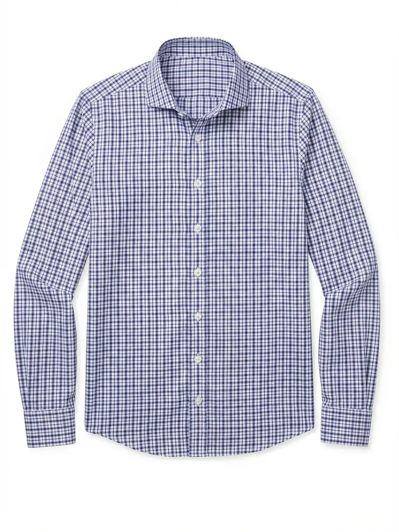 Camisa de popelina blanca lisa de fácil planchado
