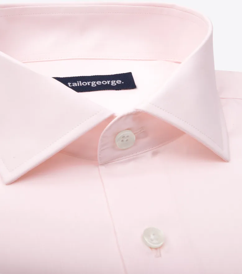 Camisa de popelina blanca lisa de fácil planchado