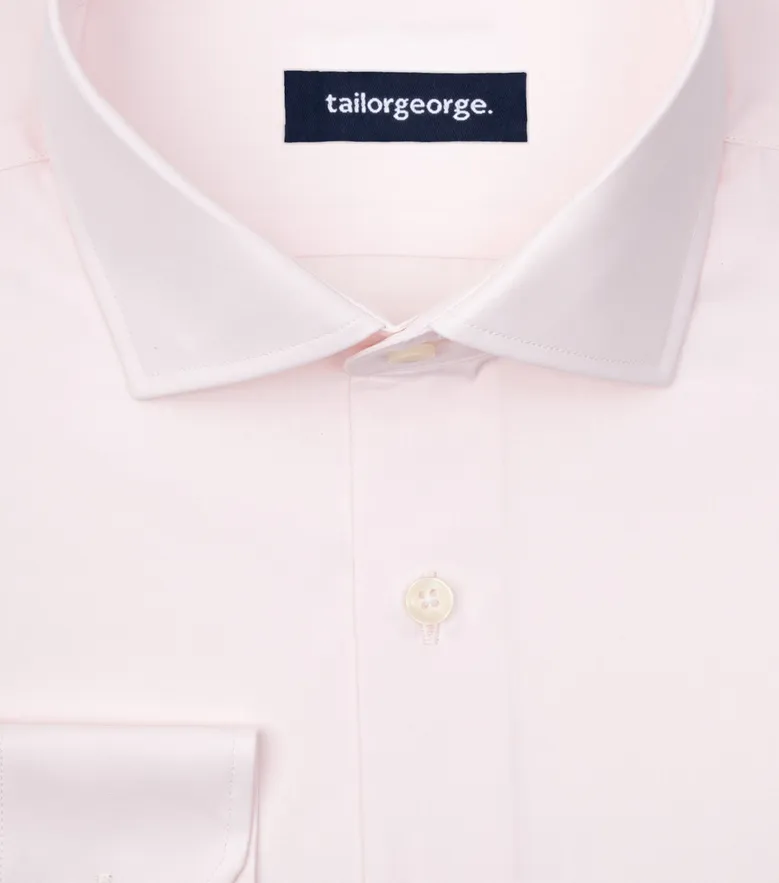 Camisa de popelina blanca lisa de fácil planchado