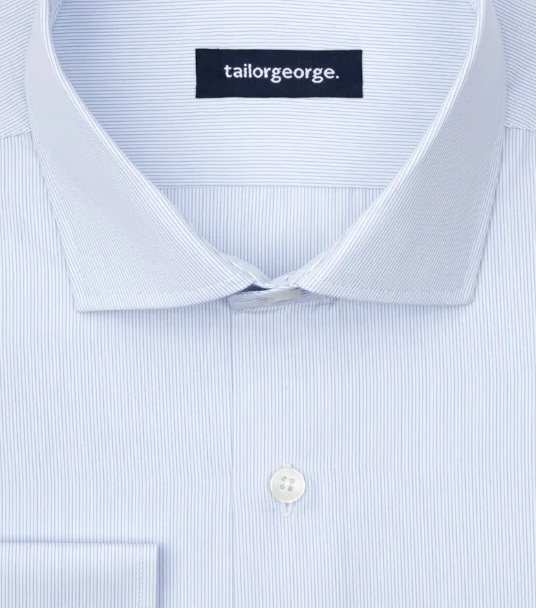 Camisa de popelina blanca lisa de fácil planchado