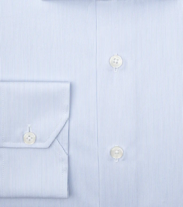 Camisa de popelina blanca lisa de fácil planchado