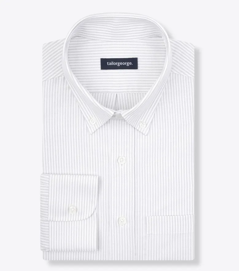 Camisa de popelina blanca lisa de fácil planchado