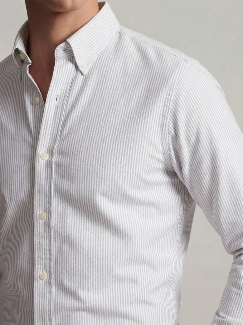 Camisa de popelina blanca lisa de fácil planchado