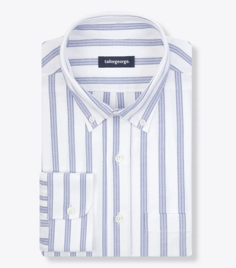 Camisa de popelina blanca lisa de fácil planchado